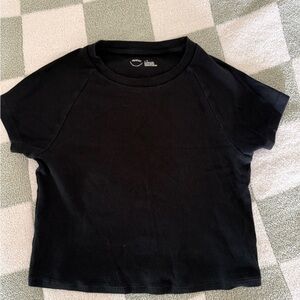 Aerie Black Short Sleeve Kids Tee